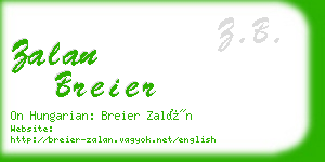 zalan breier business card